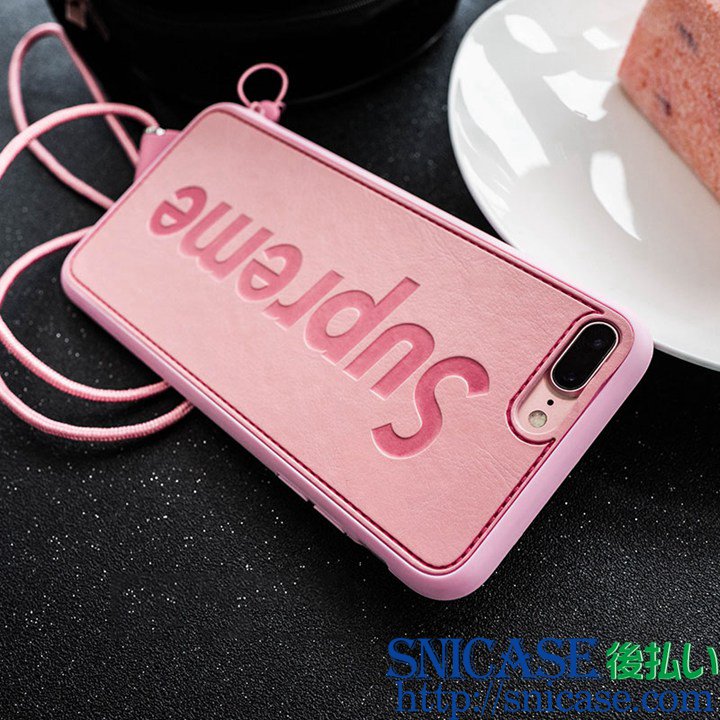 シュプリーム iPhone7ケース リング付き