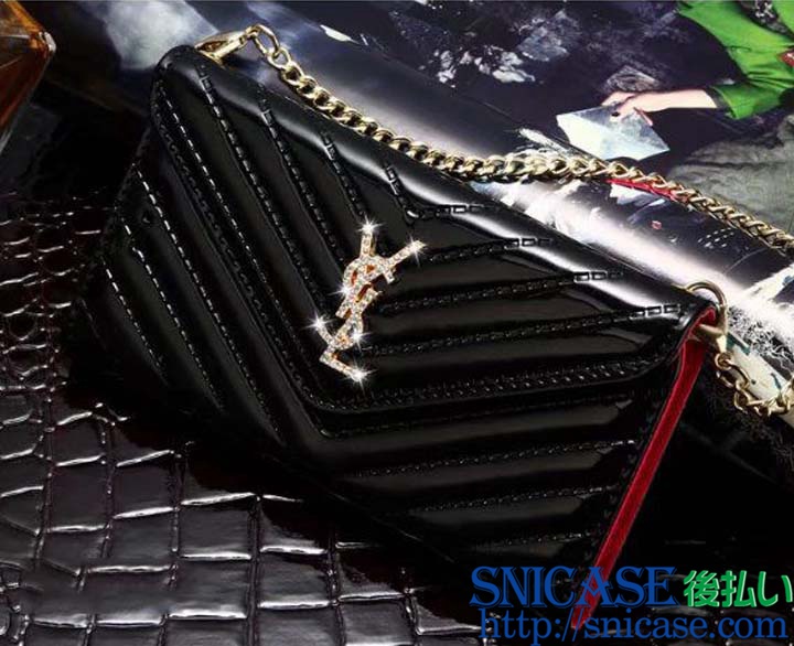 YSL iphone6Sケース チェーン付き