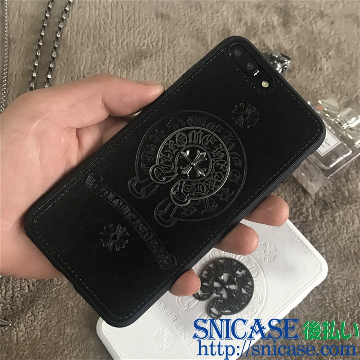 クロムハーツ iPhone7plusケース ロゴ付き