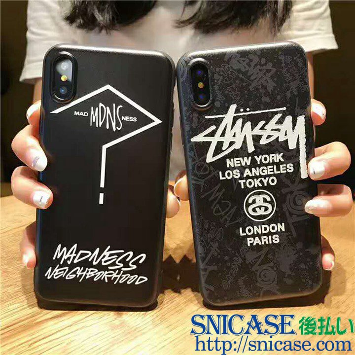 ステューシー iphone8ケース ブラック