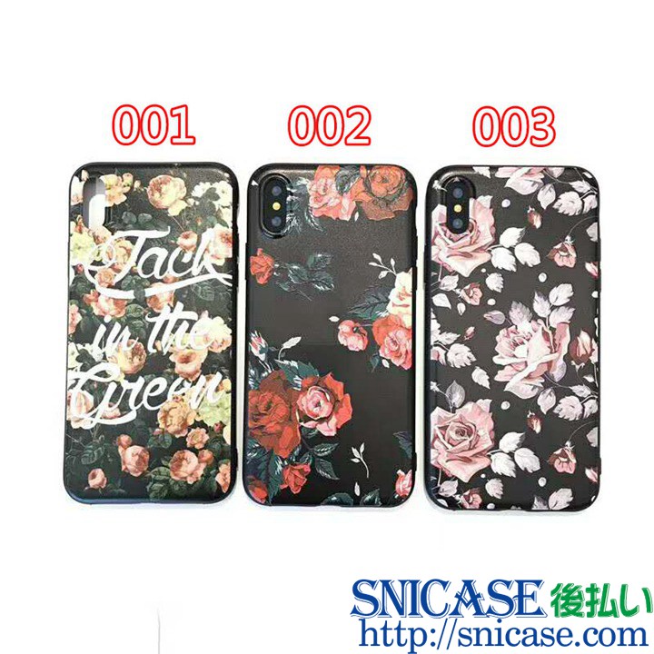 芸能人愛用 iphone8ケース フラワー付き