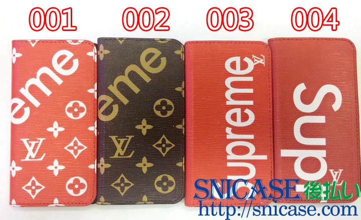 SUPREME LV iphone8ケース 手帳