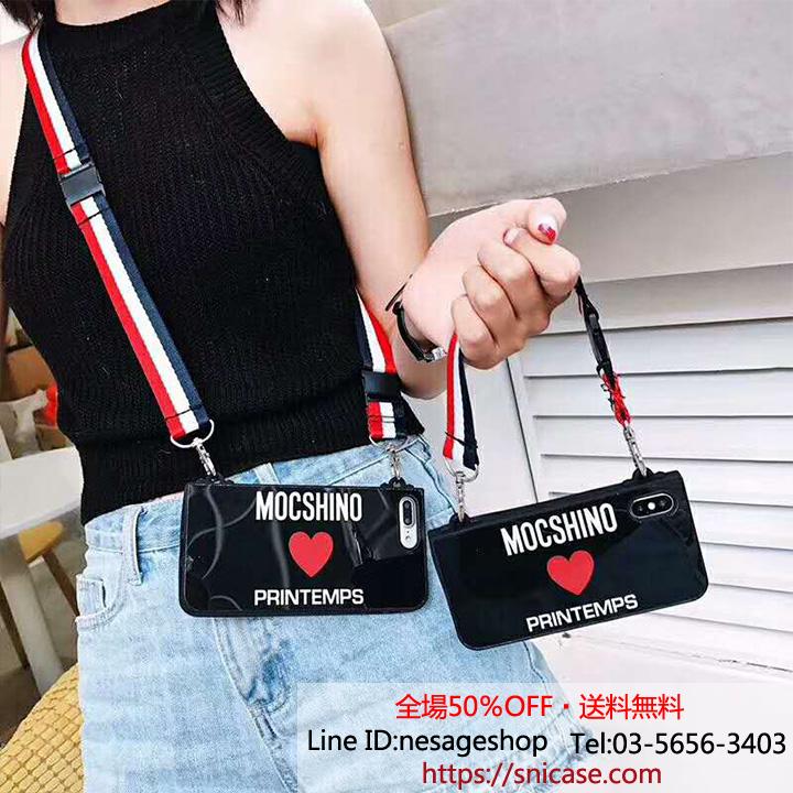iPhone XSMax 鏡面入れケース Moschino