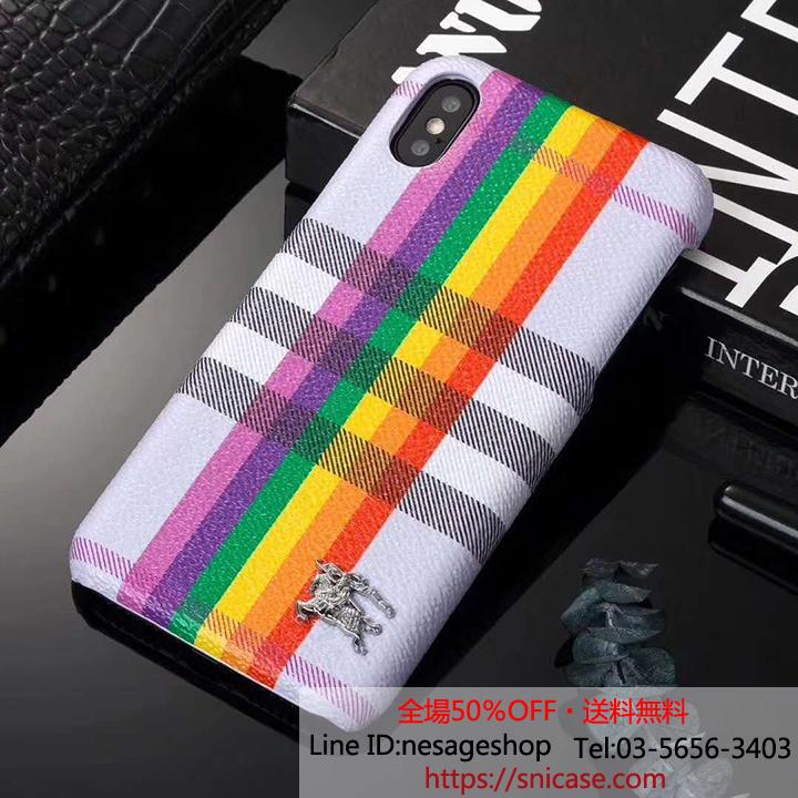 Burberry iPhone7 カバー カラフル