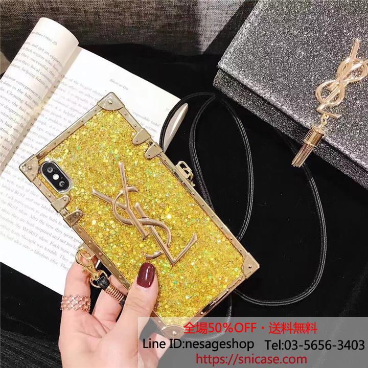 YSL iPhoneXs X ケース キラキラ