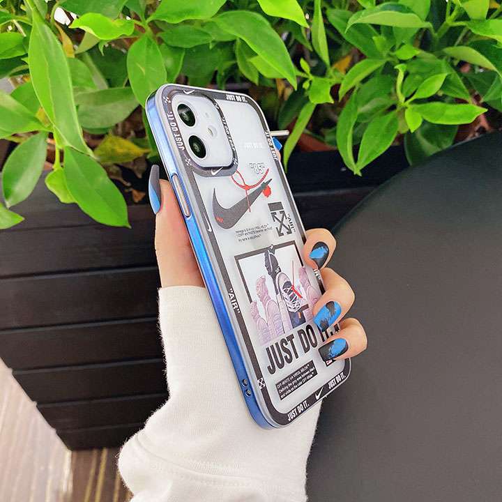 iphone12半透明スマホケースnike