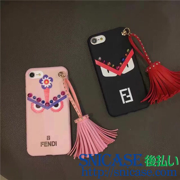 FENDI iphoneXケース フリンジ