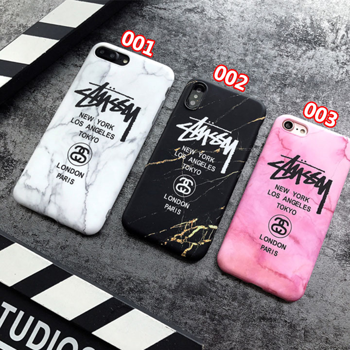 ステューシー iPhoneXケース 大理石柄