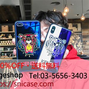 KENZO iphone8plusケース 鏡面ガラス