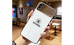 CHANEL iPhoneXS ケース ガラス背面