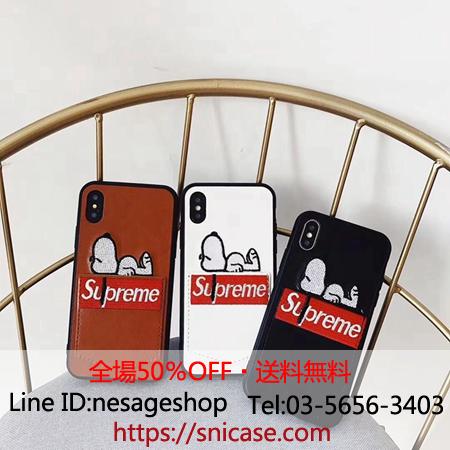 Supreme アイフォンx ケース 刺繍犬