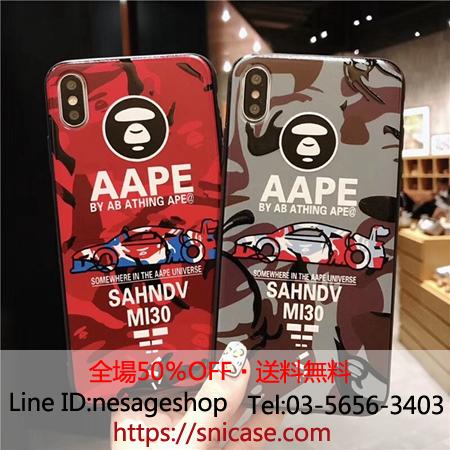 AAPE アイフォンxs マックスケース 個性的