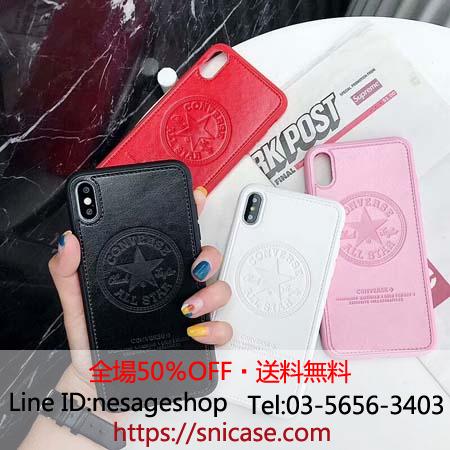 コンバース iPhone XSケース レザー