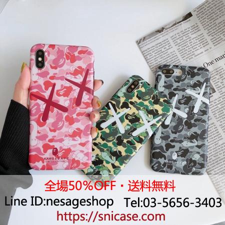 KAWS ｘBAPE iPhone11 Proケース おしゃれ