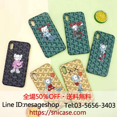 ゴヤール カウズ コラボ 定番アニメスマホケース
