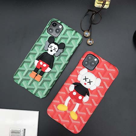 アイフォン12 カウズスマホケース ブランド柄