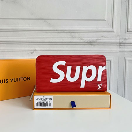 限定版LV SUPREMEが超人気ロングジッパー財布