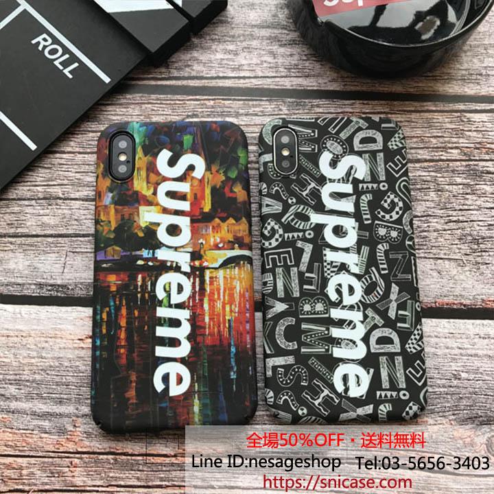 Supreme iphone8plusケース パロディ