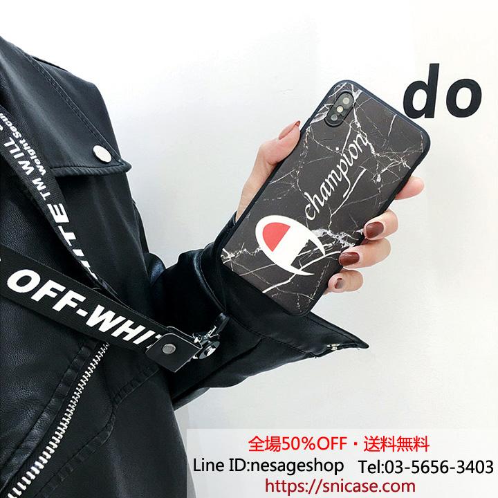 大理石柄 Champion iPhone8ケース