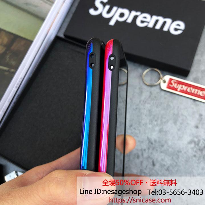 ブルーレイ iPhone8ケース Supreme