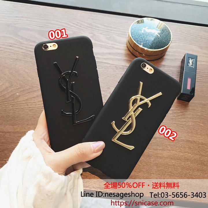 YSL iphone8plusケース ブラック