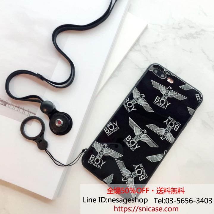 iPhoneXケース ボーイロンドン 鏡面