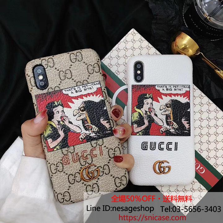 アイフォン8 PLUSケース GUCCI パロディ