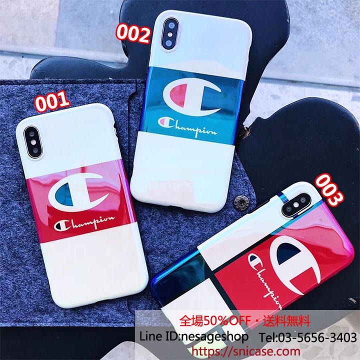 ブルーレイ iPhone8ケース Champion