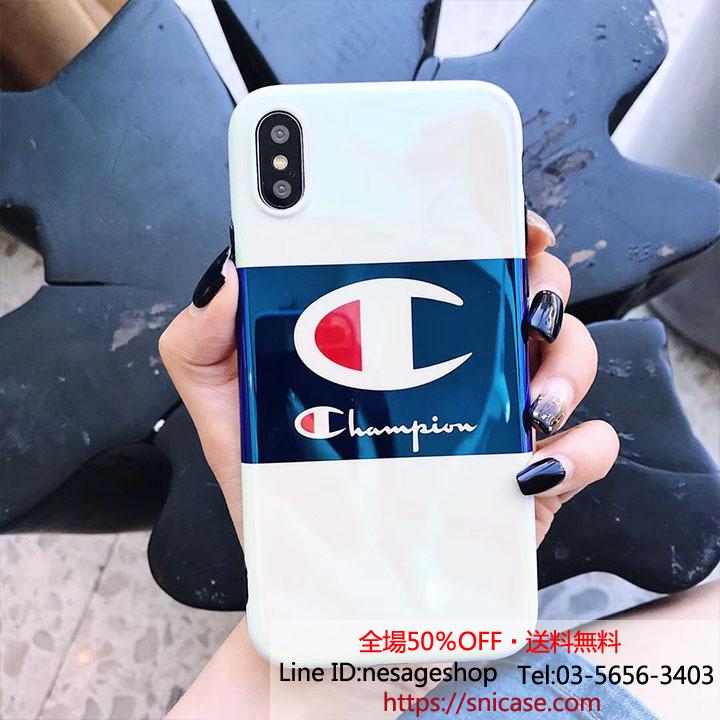 チャンピオン iphone xケース ブルーレイ