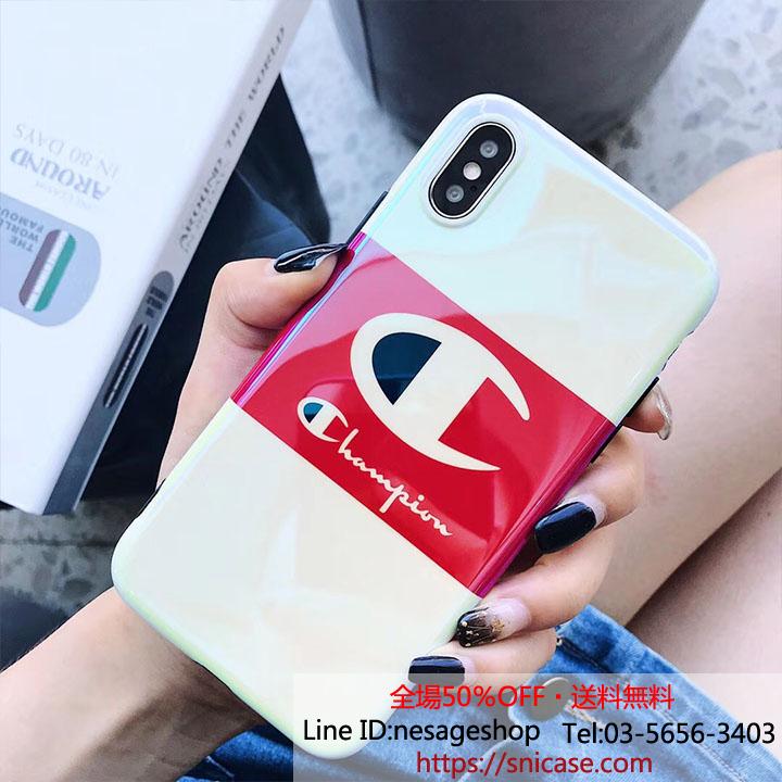 Champion iphone8plusカバー ガラス