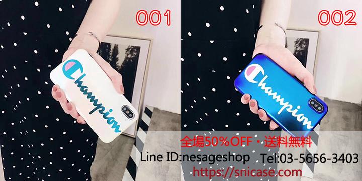 チャンピオン iphoneXSケース オシャレ