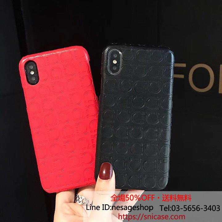 iPhoneXS レザーケース フェラガモ