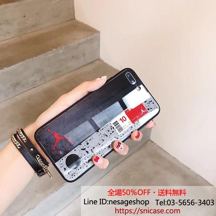 ガラス背面 iphone8/Xsケース ジョーダン