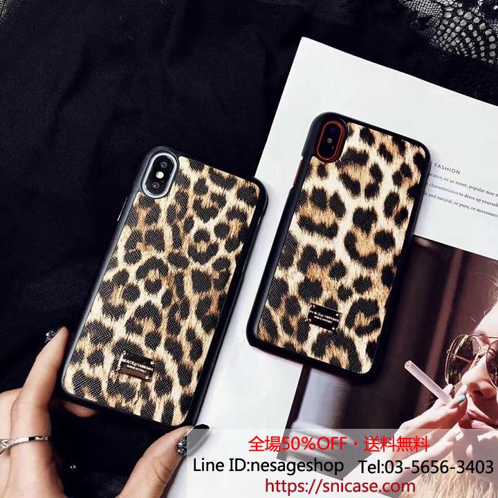 ドルチェ＆ガッバーナ iPhone Xカバー ヒョウ柄