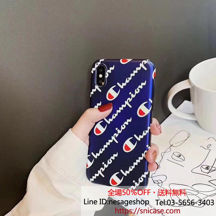 チャンピオン iPhoneXSMAX カバー ストラップ付き