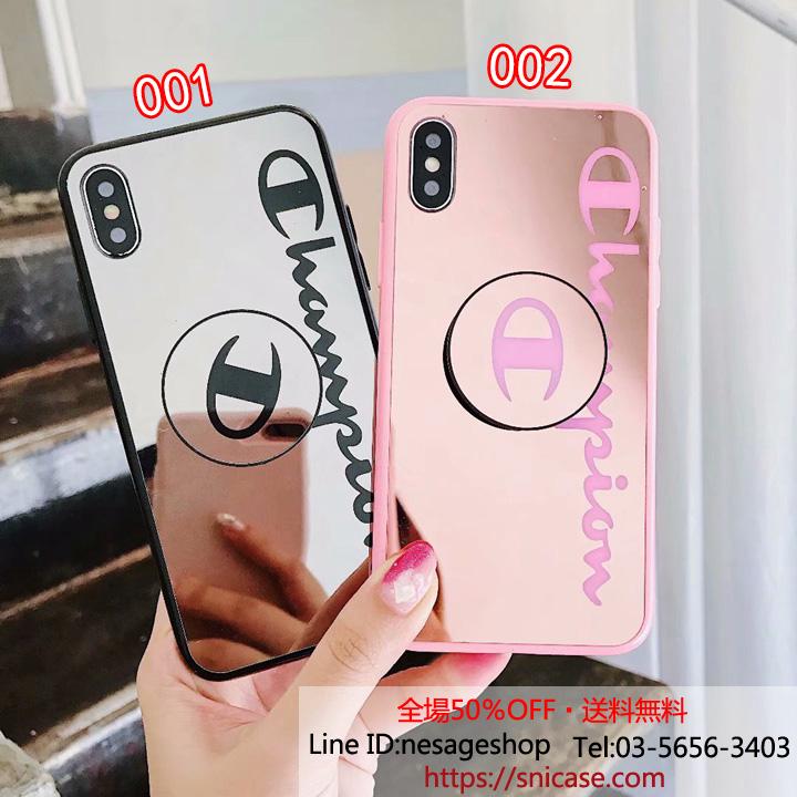 チャンピオン iPhone Xsケース 鏡面入れ