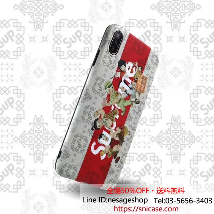 iphoneXS Max カバー supreme 個性