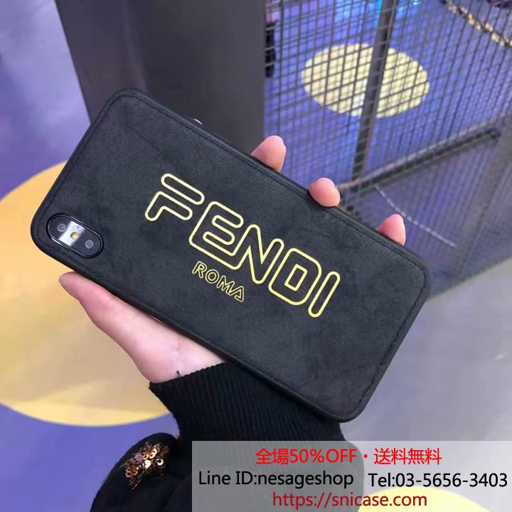 フェンディ iPhoneXSMax ケース 布紋