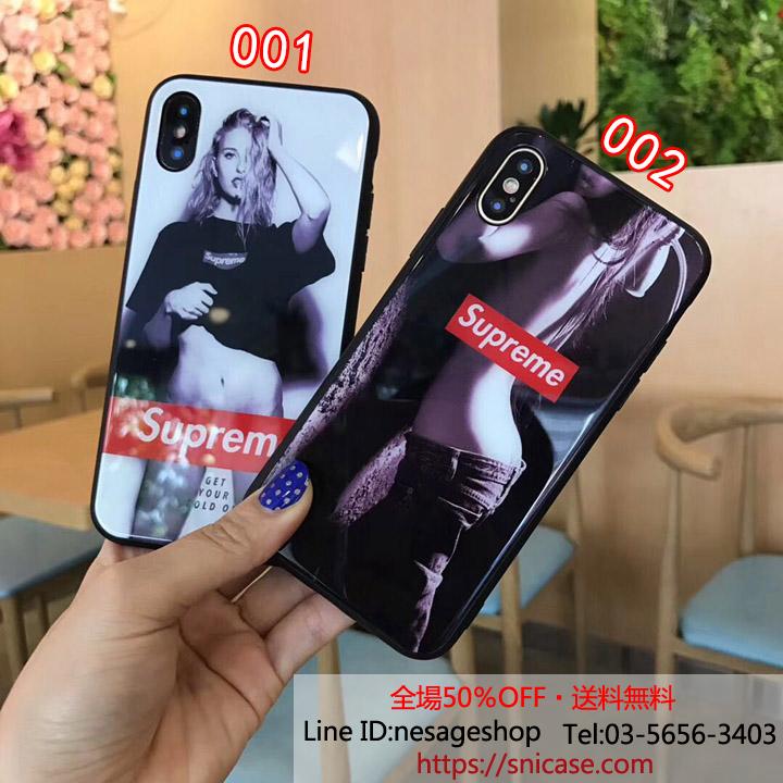 パロディ iphoneXr ケース Supreme