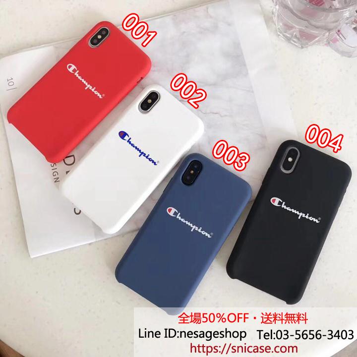 シンプル風 iPhoneXSMAX カバー Champion