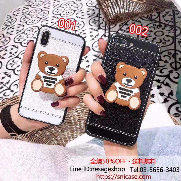 iPhoneXR Xカバー 気嚢支え Moschino