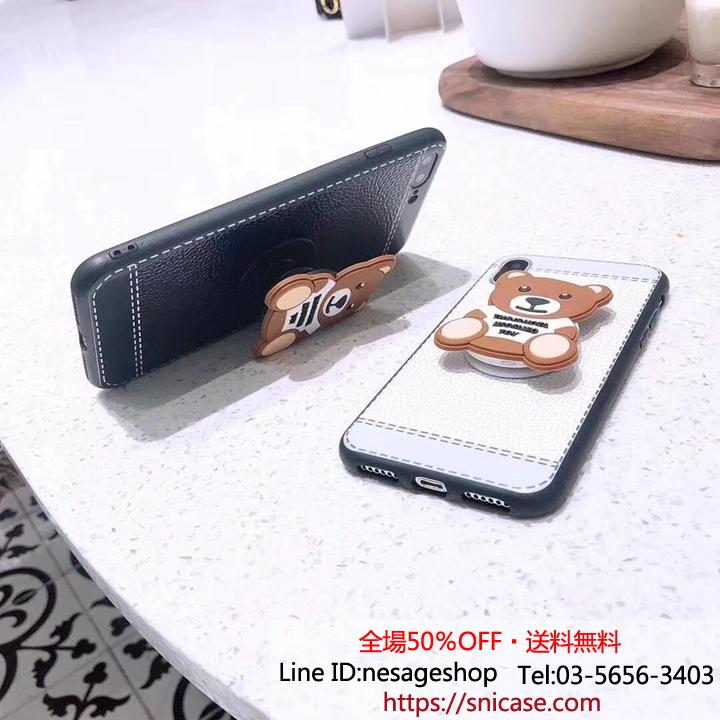 iPhonexs max クマケース moschino