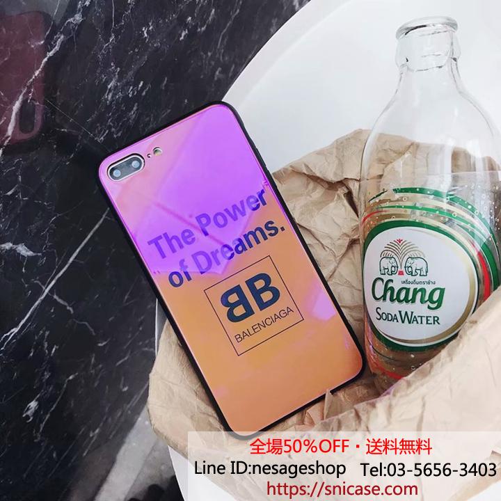 バレンシアガ iPhoneXS Xケース 背面ガラス