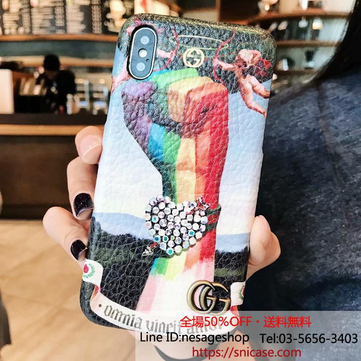 iphonexsmax カバー プリント gucci