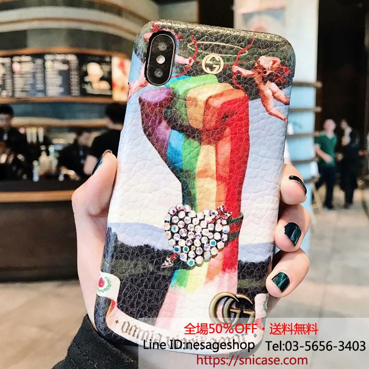 パロディ iPhone XRカバー GUCCI