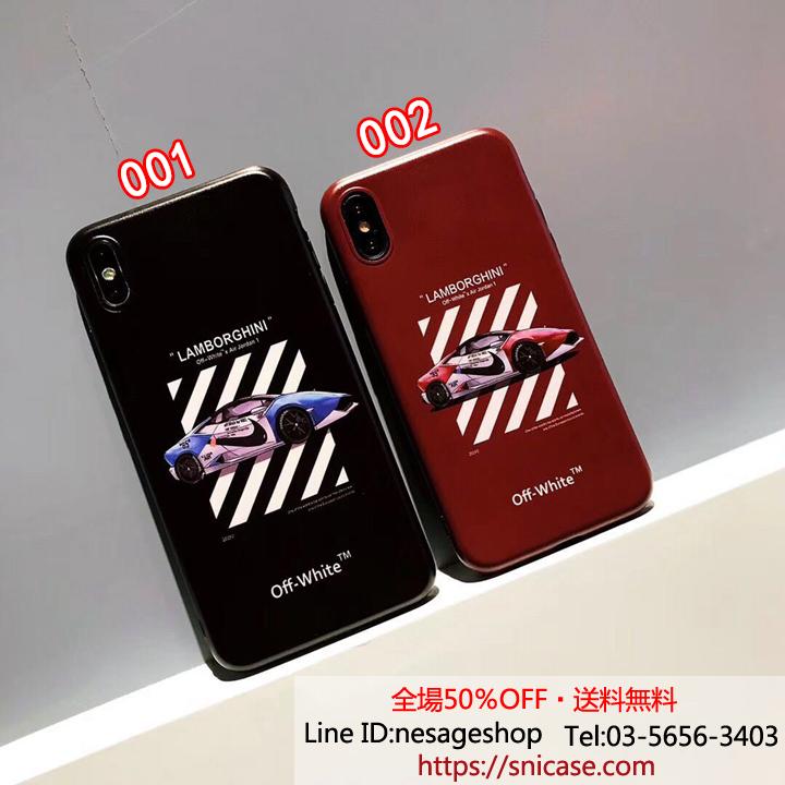 iPhoneXr Xカバー 個性的 off white