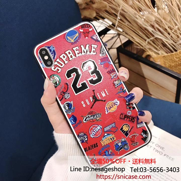 iphoneX/8ケース SupremeｘJordan