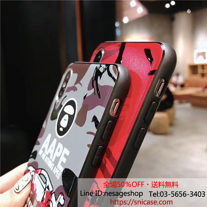 浮き彫り AAPE iphone8/8 plusケース