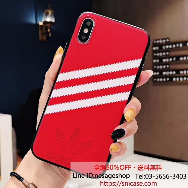 アディダス iphone xs/8 plusケース