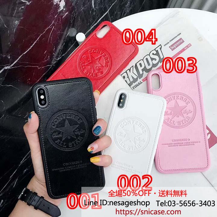コンバース iPhone XSケース レザー